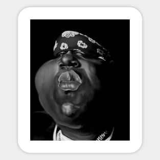 Notorious B.I.G Caricature JC Sticker